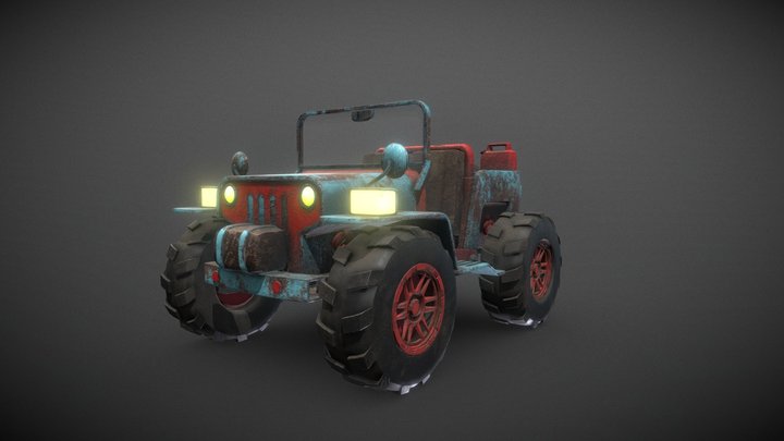 Metal slug jeep 3D Model