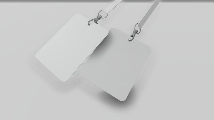 Id Card 3d Model Free Download