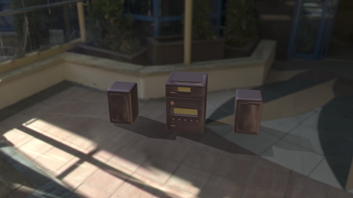 CD reader animated 3D Model