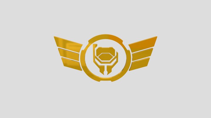 Bounty Hunter Logo 3D Model