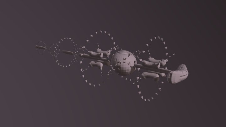 Space ship 3D Model