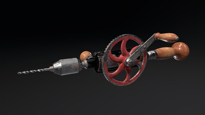 Old Hand Drill - GAP Assignment 01 3D Model