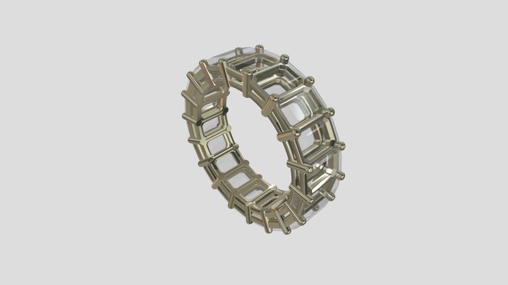 AFRG008 goldring wedding engagement luxury – Free 3D Model STL