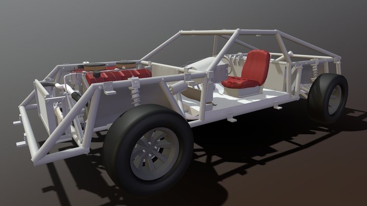 Unfinished Jalopy 3D Model