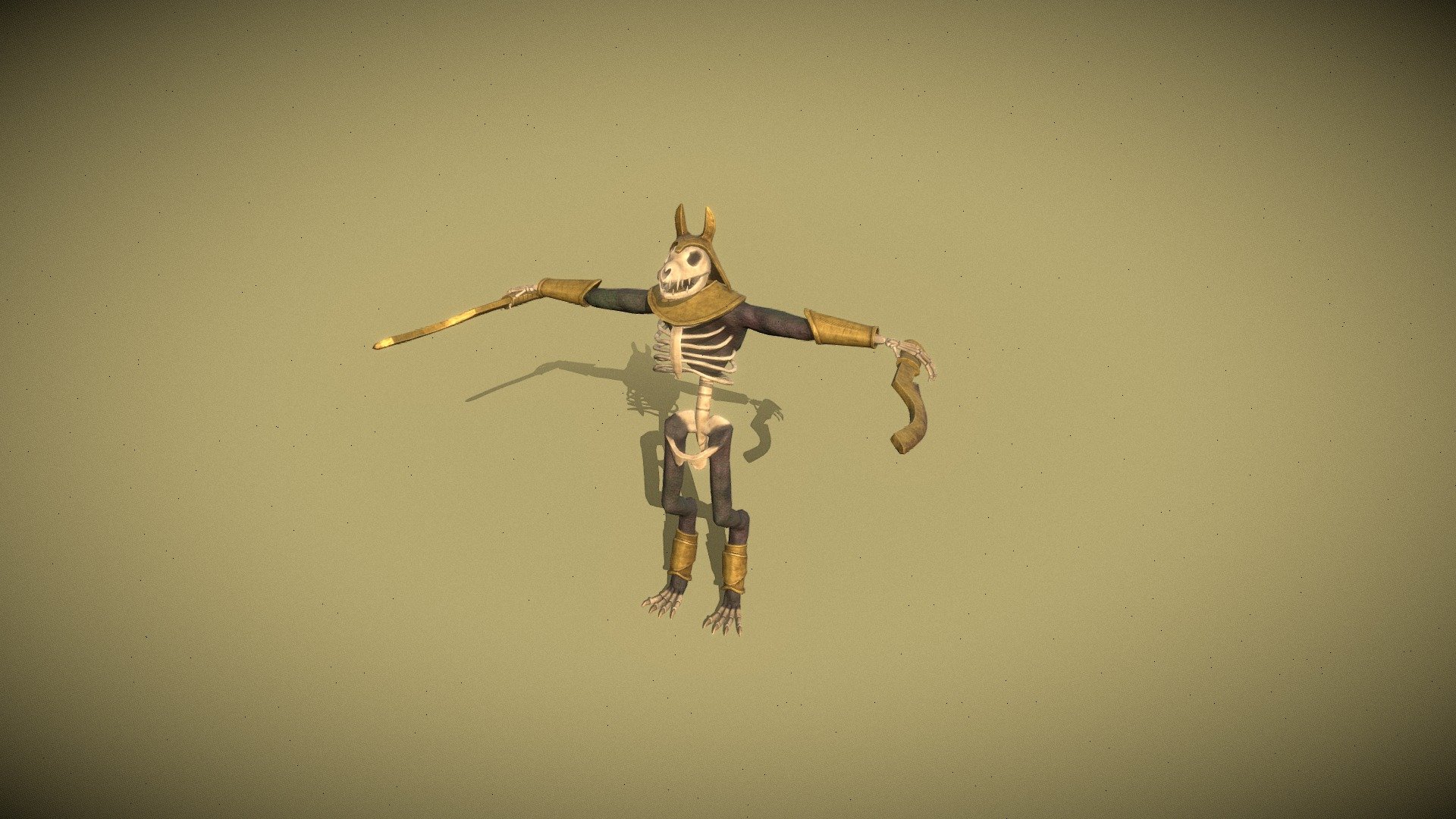 Tomb Keeper (VRChat-ready Avatar) — Sketchfab embed 3D viewer