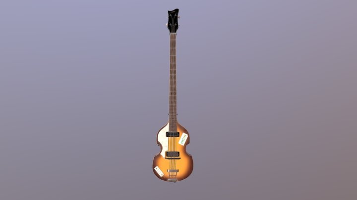 Hofner Violin Bass 3D Model