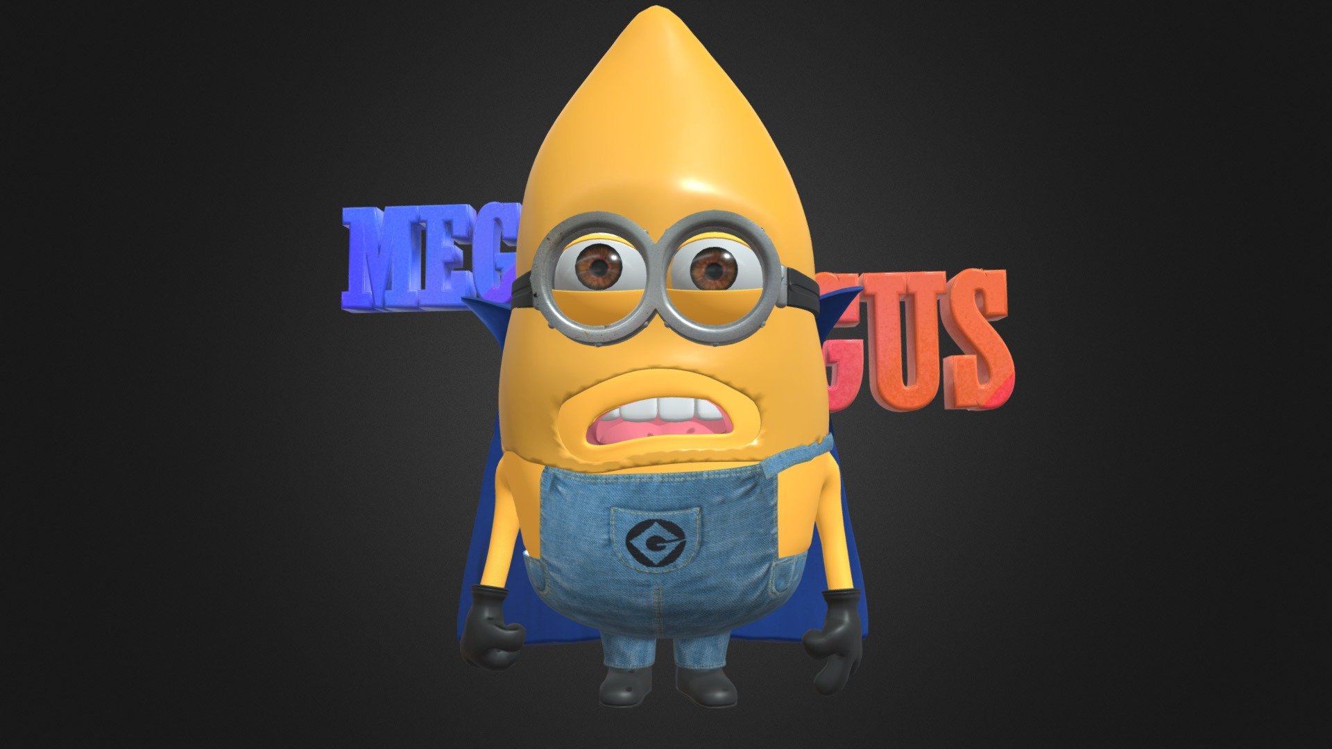 mega minion GUS - 3D model by yd 3d art (@yd3dart) [331eadf] - Sketchfab