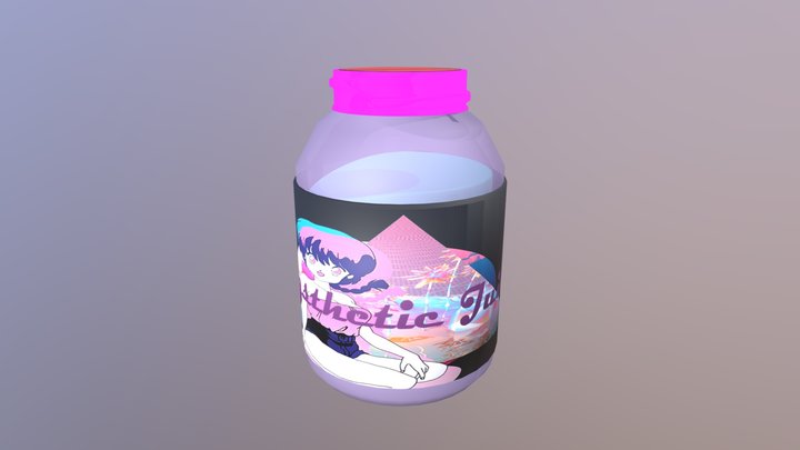 Aesthetic Bottle 3D Model