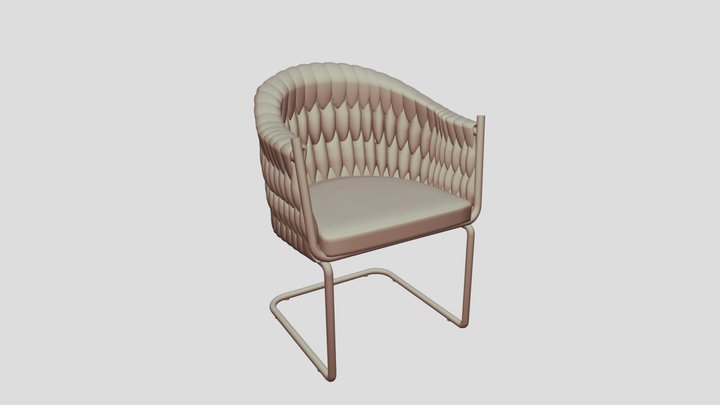 LOLAhome Grey Velvet 3D Model