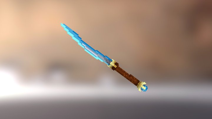 Sword of Water 3D Model