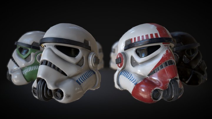 Stormtrooper Helmet Camo's 3D Model