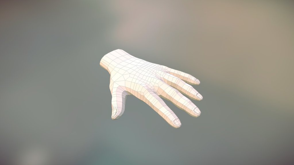Low-Poly Hand With Animation