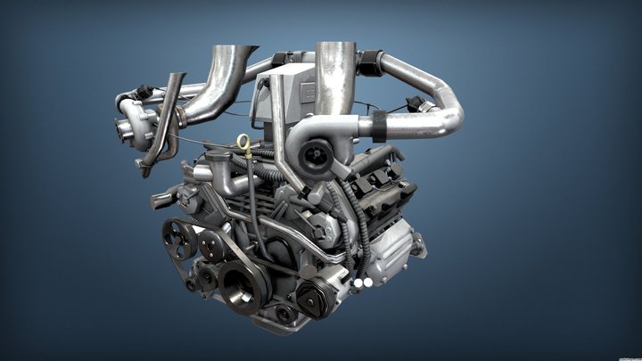 Burnout Masters Engine 5 - 370z_engine 3D Model