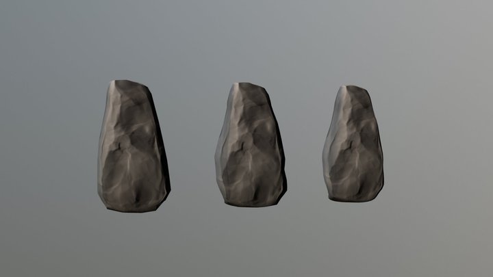 009 Triple Rocks 3D Model