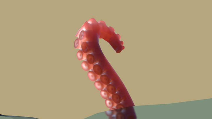 Animated tentacle 3D Model