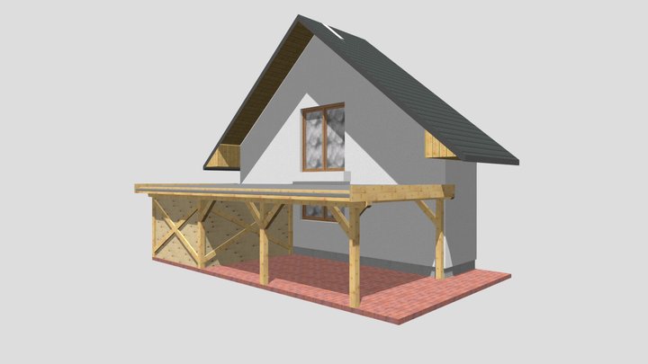 CARPORT BIALKA 3D Model