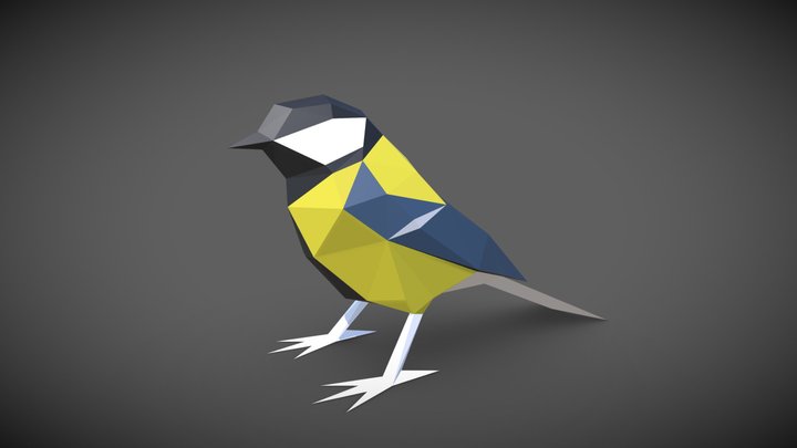 Bird - Tit 3D Model