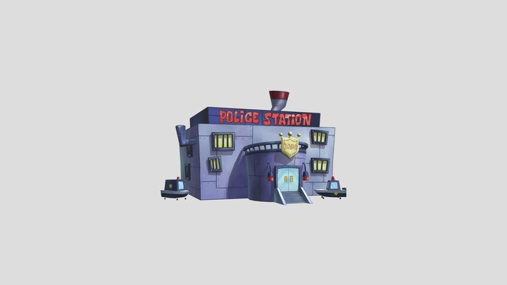 SpongeBob Patty Pursuit: PoliceStation 3D Model