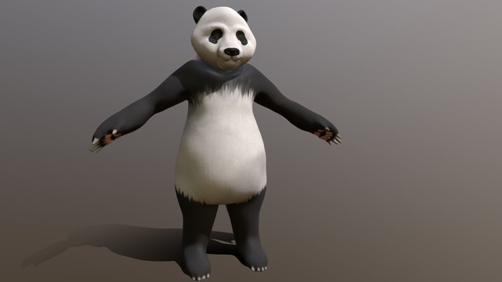 Panda Character 3D Model