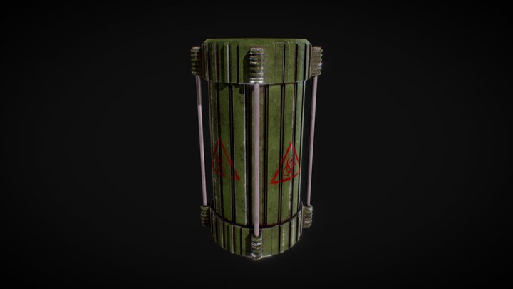 Biohazard Container 3D Model