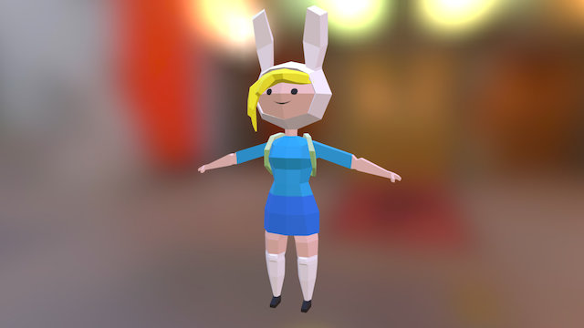 Fiona Low Poly 3D Model