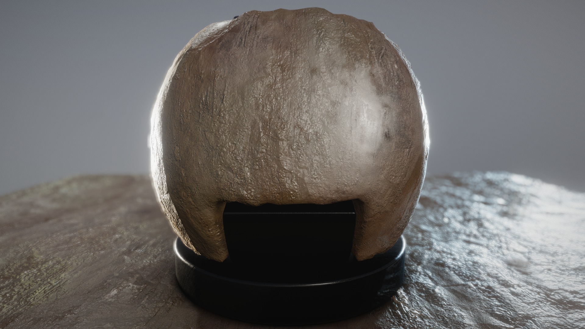 3D model Rough Mud Material - This is a 3D model of the Rough Mud Material. The 3D model is about a rock on a rock.