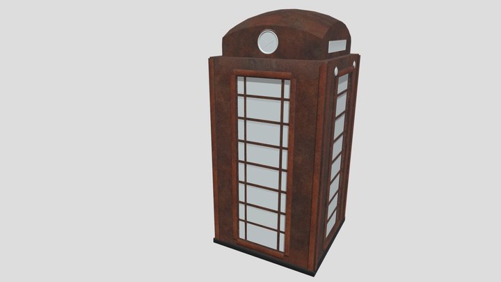 Phone booth Version 2 3D Model
