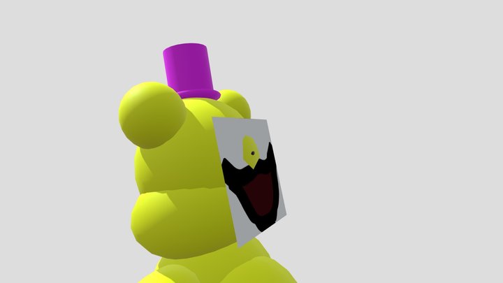 yellow bear plush 3D Model