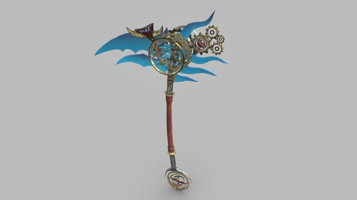 Spectral-Time Scythe 3D Model