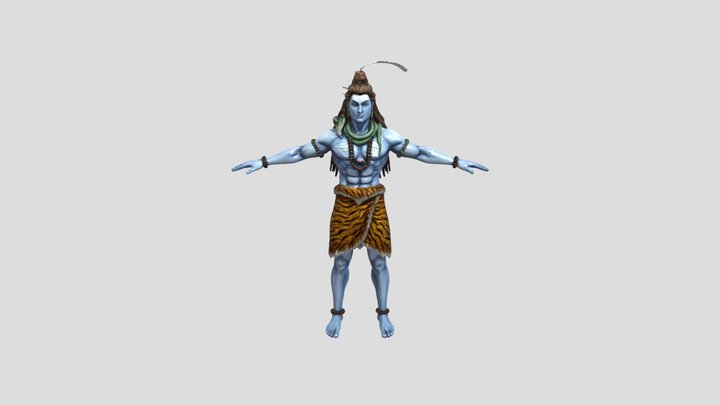 Shiva in T-Pose 3D Model