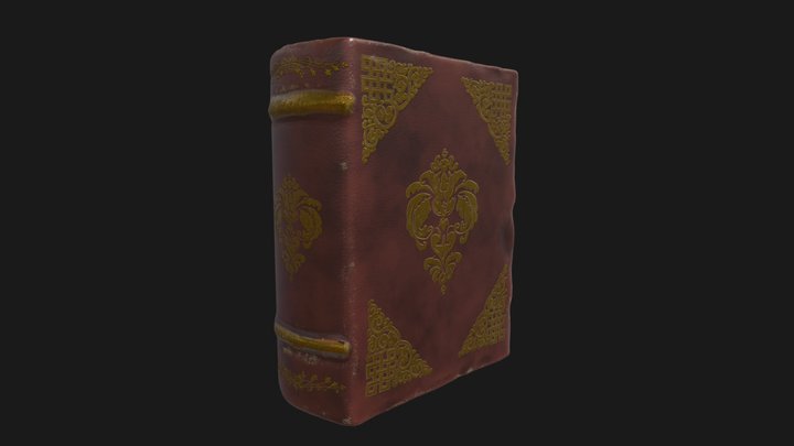 Old Book 3D Model