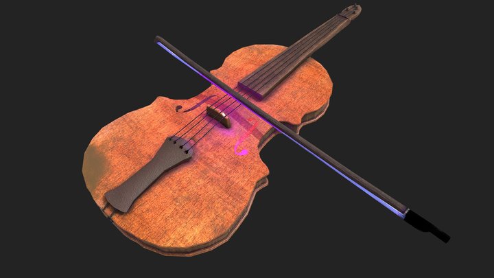 Magic Violin 3D Model