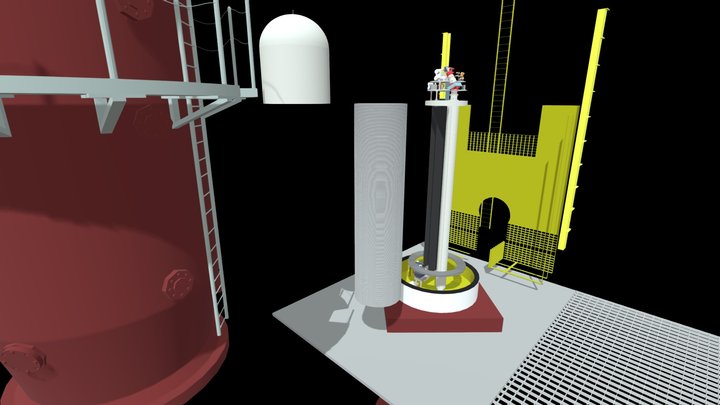 Acelerador Van de Graaff 5.5 MV del IFUNAM 3D Model