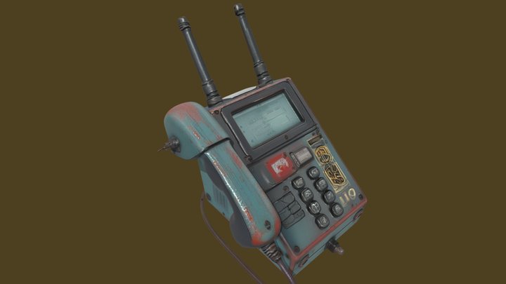 Cyberpunk phone v2 3D Model