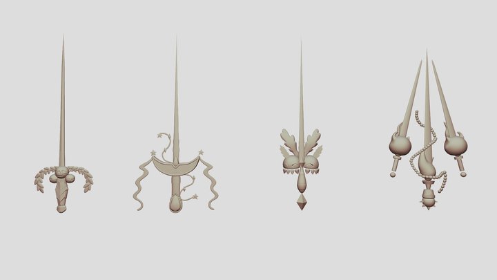 HadesWeaponsSketchFab 3D Model