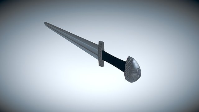 Metal Viking Sword 3D Model