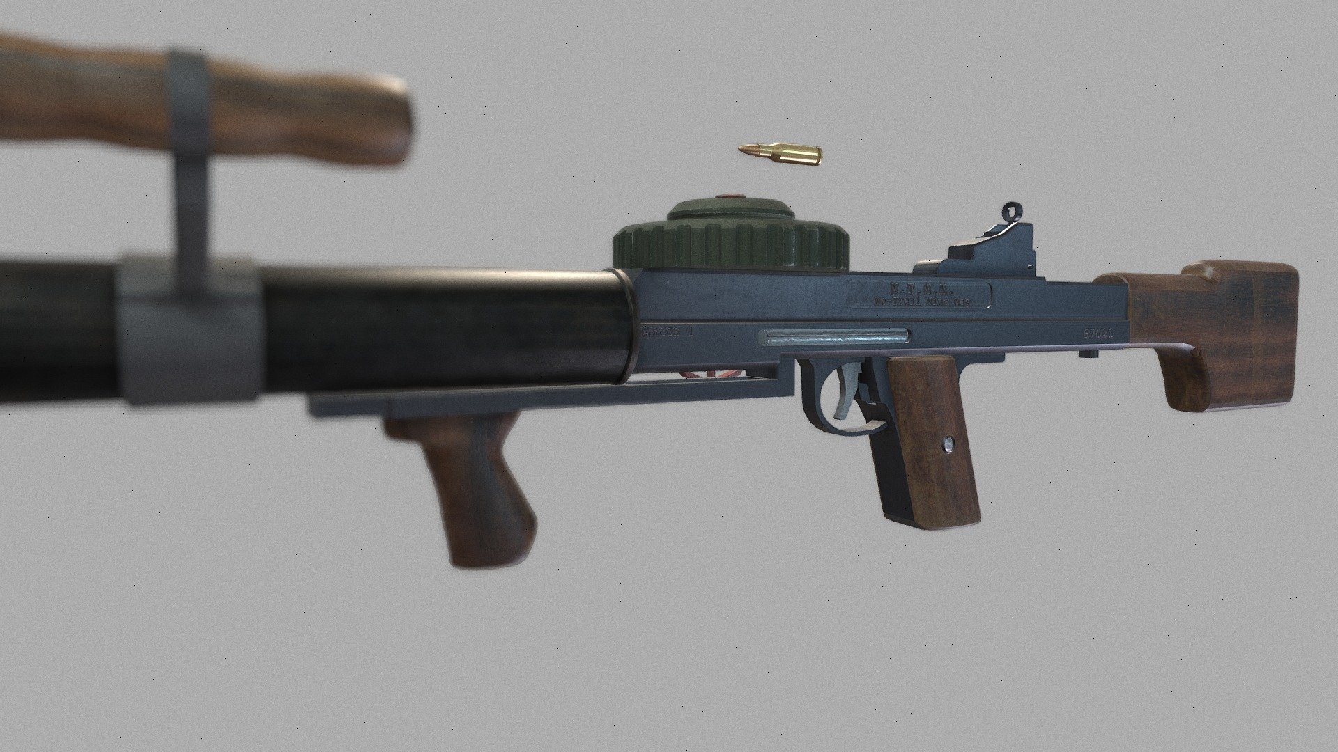 N.T.M.M. (No-Trail Mine Mag) Light Machine Gun - Download Free 3D model ...