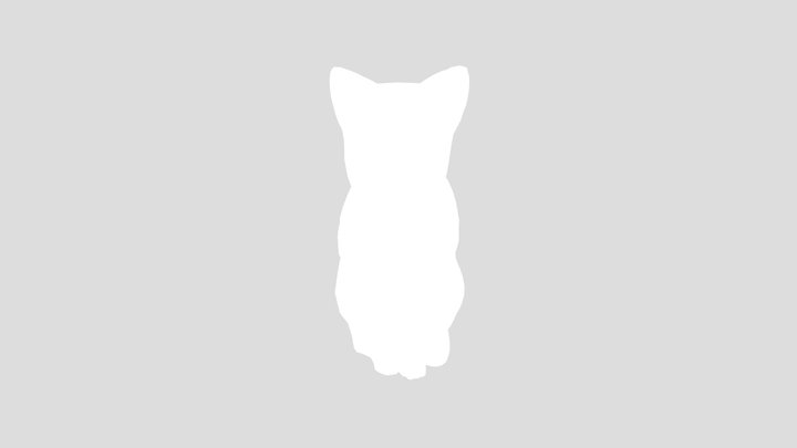 Grooming Cat Steel Statue