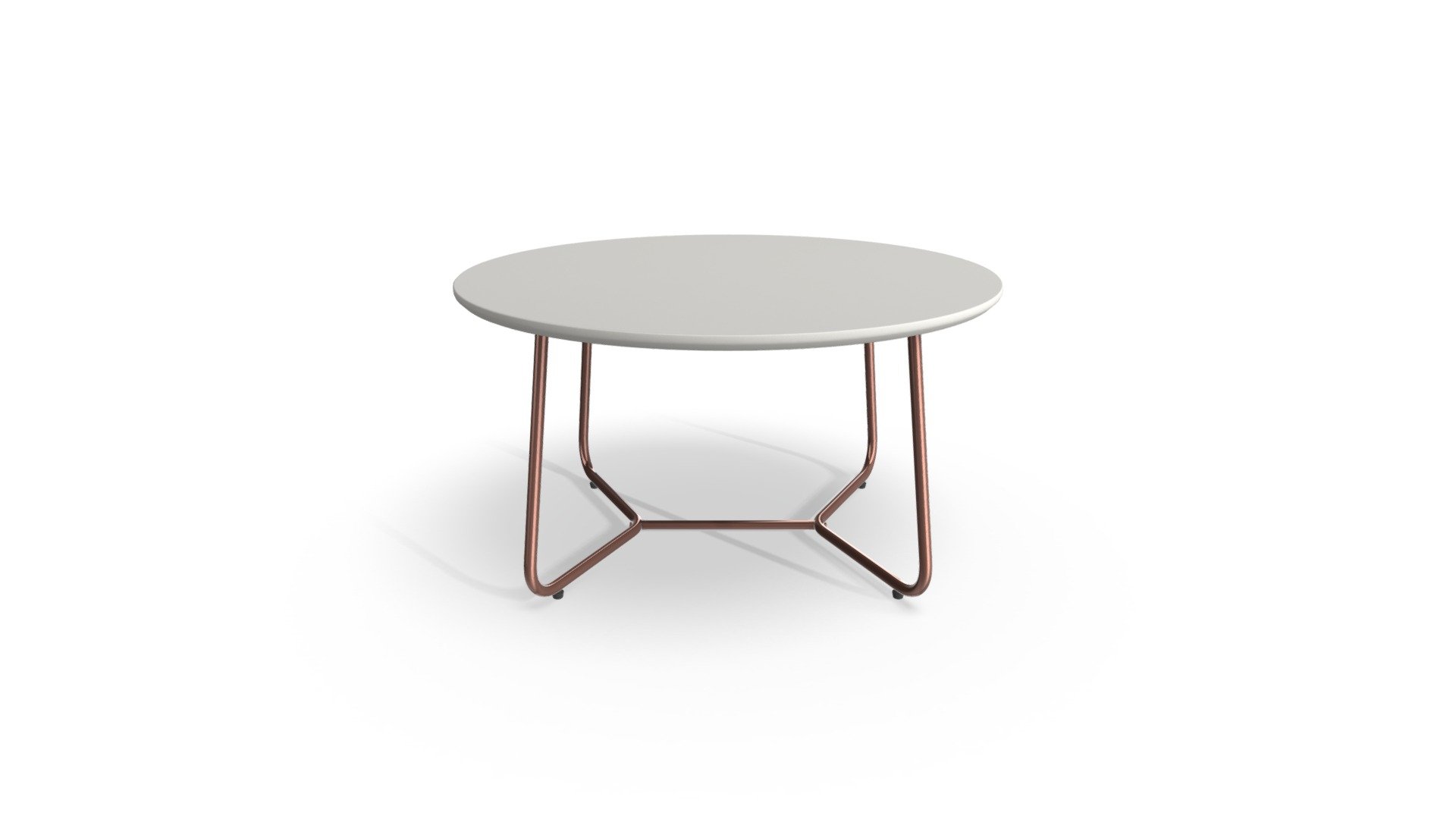 Nyla Coffee Table, Grey and Copper
