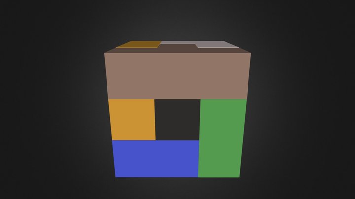 Puzzle Cube Assembled 3D Model