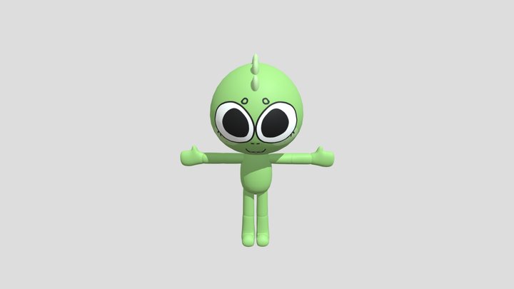 Dandy's world oc - Lizzy the dinosaur 3D Model