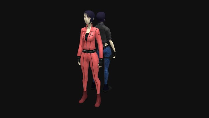 Motoko-Kusanagi-FAN-3D 3D Model