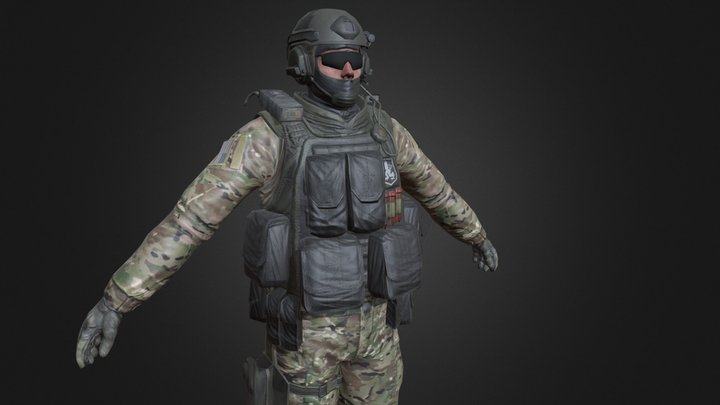 Ctm St6 Variantd - CSGO character 3D Model