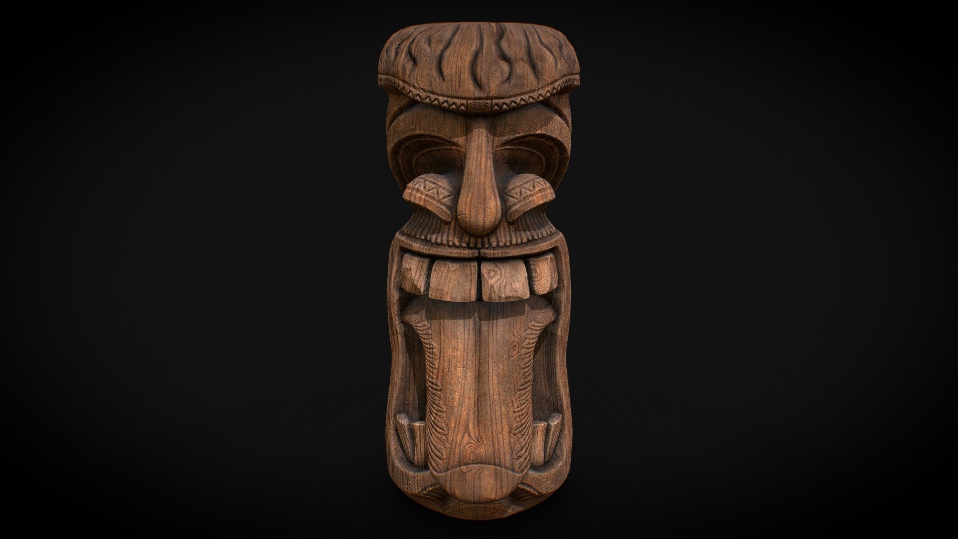 Hawaiian Tiki of Maui - 3D model by Sergi Coca (@sergicoca) [333a2dd ...