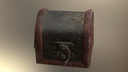 Treasure Box 3D Scanned Old Antique Chest 3D Model