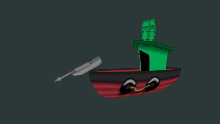 Tugboat Boss - Whale Havoc 3D Model