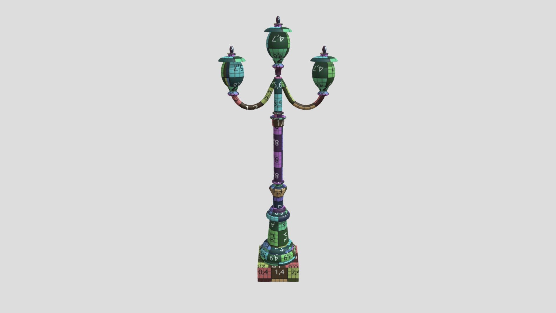 UV Street Light_corrected Download Free 3D model by evgeniya.ogareva [333e71d] Sketchfab