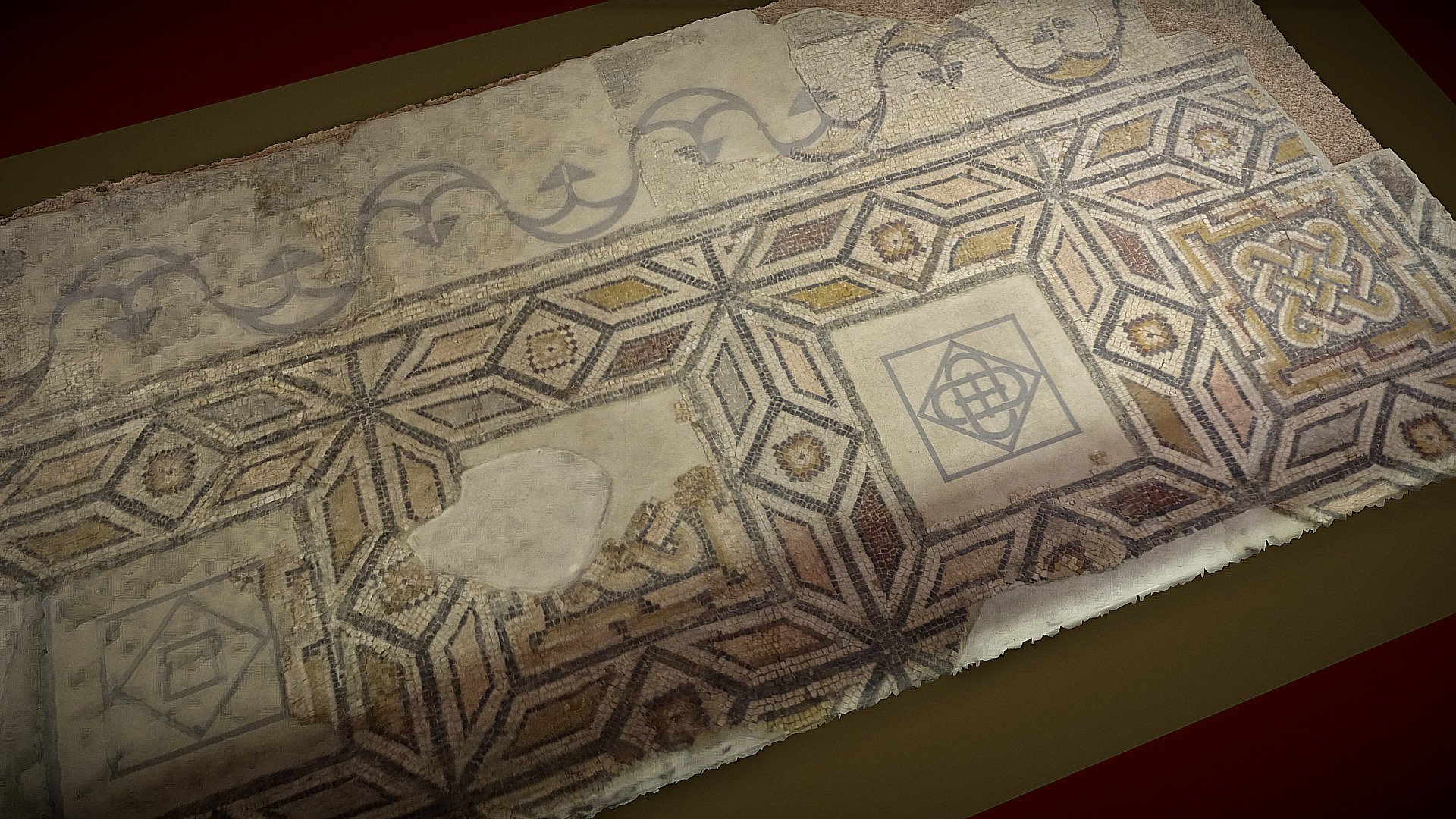 Mosaico romano - Andallón, Las Regueras