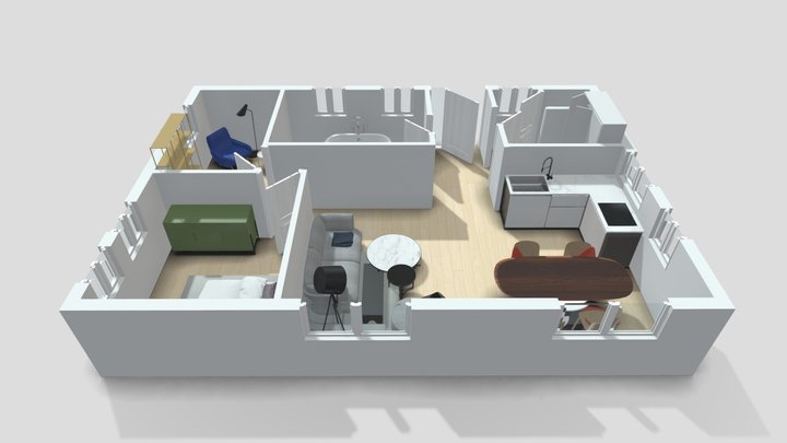 Floorplan v.2 3D Model