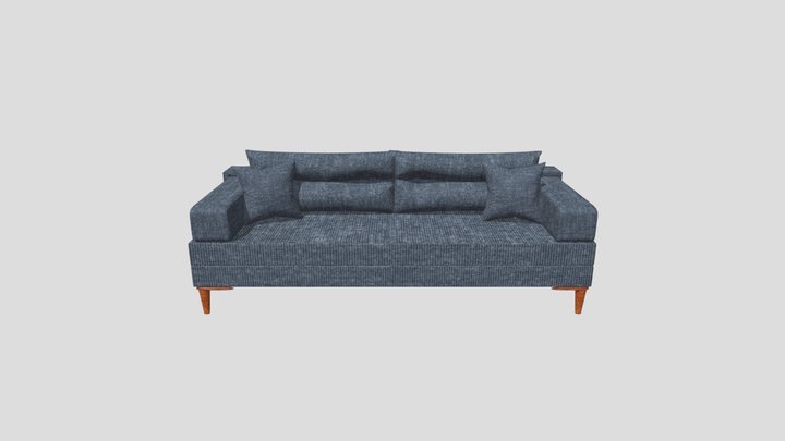 Black Sofa 3D Model
